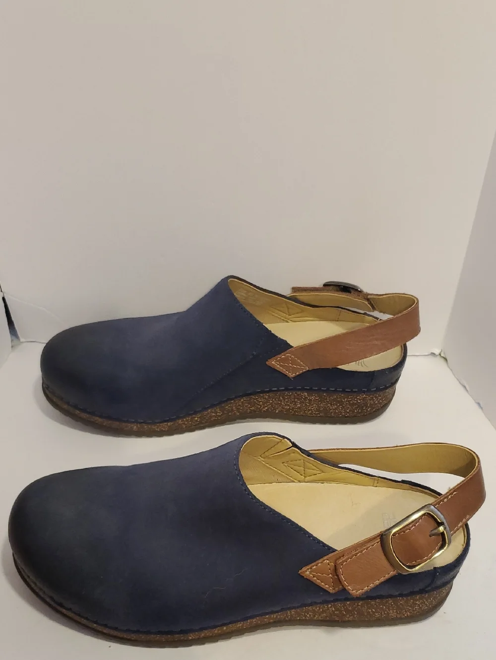 DANSKO Merrin Slingback Clogs In Blue Burnished Suede Size 10 NWOT'S - Picture 5 of 12